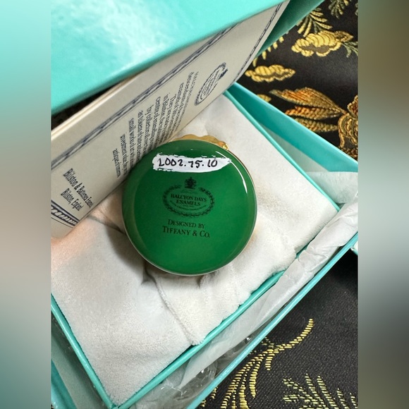 SOLD. Tiffany & Co Halcyon Days Enamels Samoset Resort MBNA 1994 Trinket Box - Picture 8 of 9